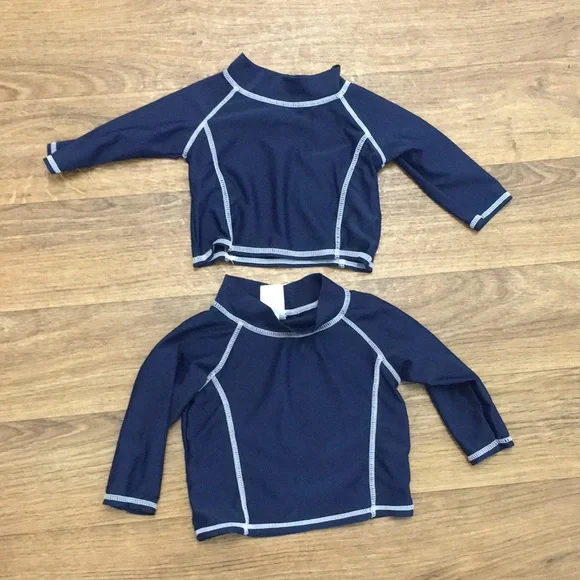 NAVY BABY RETRO RASHGUARDS - Picture 1 of 1
